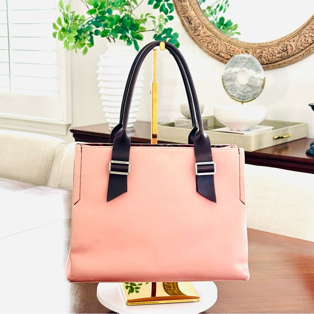 Burberry Blue Label Pink Canvas Tote Bag - Picture 8 of 17